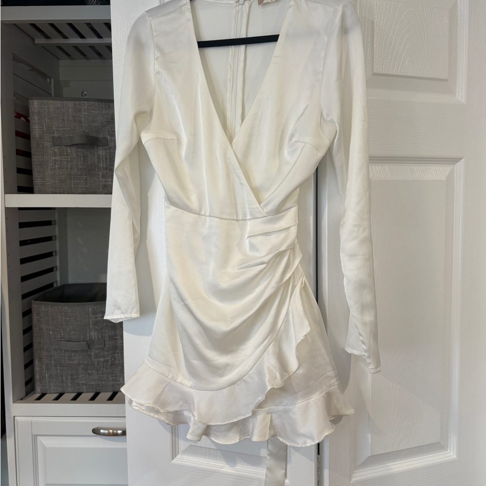 Elegant White Wrap romper